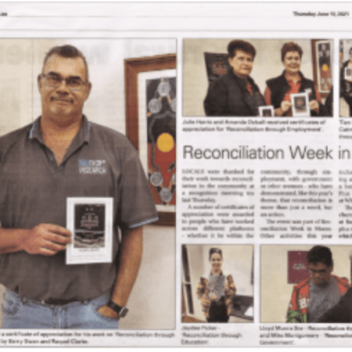 Barry recognised for reconciliation through community